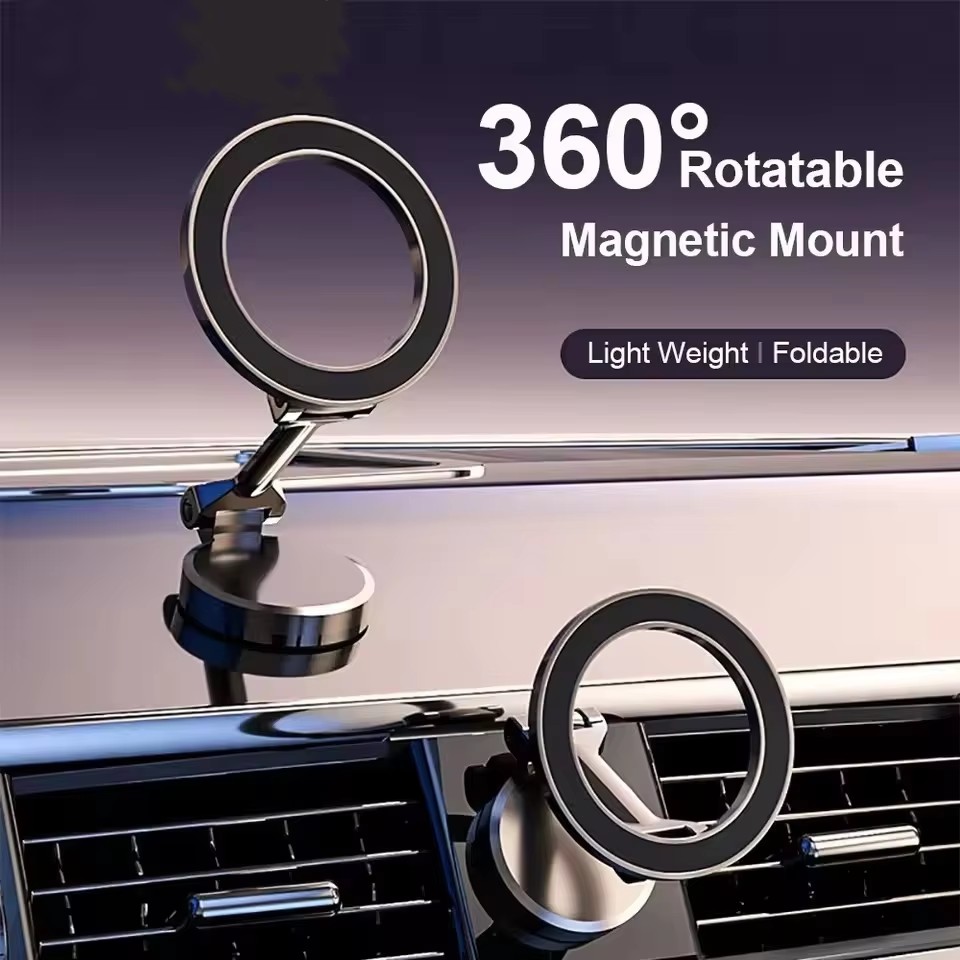 Phone Accessory - Foldable Magnet Car Mobile Phone Holder