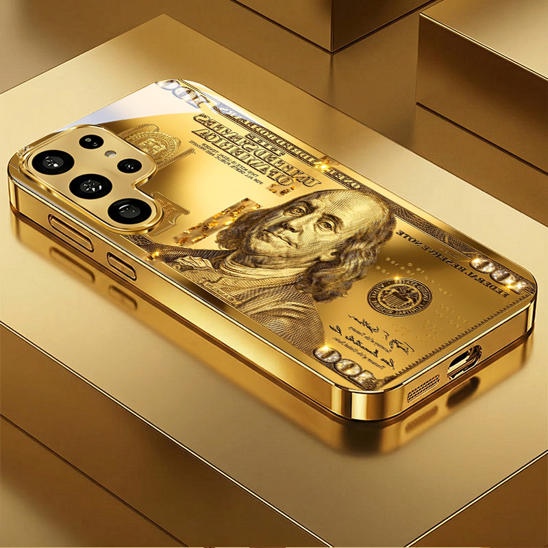 Phone Accessories Wholesale - Golden Dollar Bill Fashion Exquisite HD