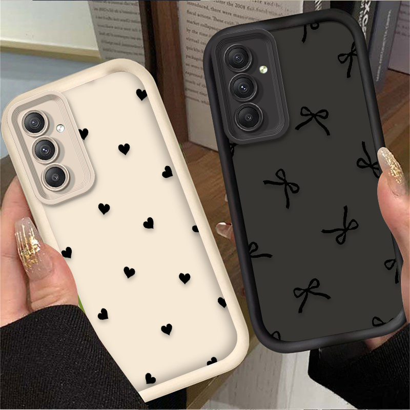 Black Love Heart Bowknot Case  - огляд і ціна Phone Accessories Samsung