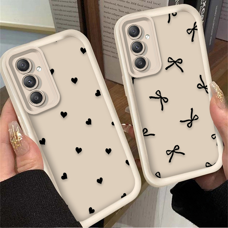 Black Love Heart Bowknot Case  - огляд і ціна Phone Accessories Samsung