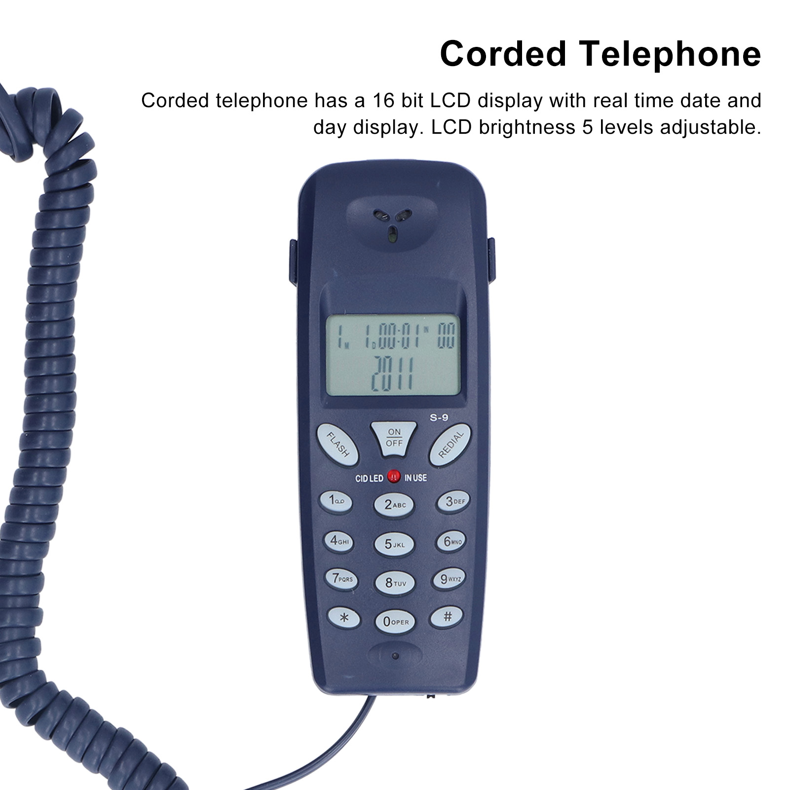Wired landline phone, FSK/DTMF - огляд і ціна Retro Handset Phone