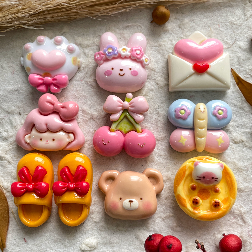 10pcs Cartoon Girl Animal Head - огляд і ціна Phone Accessories For Old People