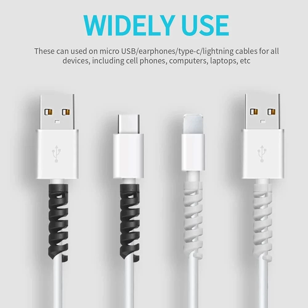6/20pcs Cable Protector Silico - огляд і ціна Phone Accessories Charger