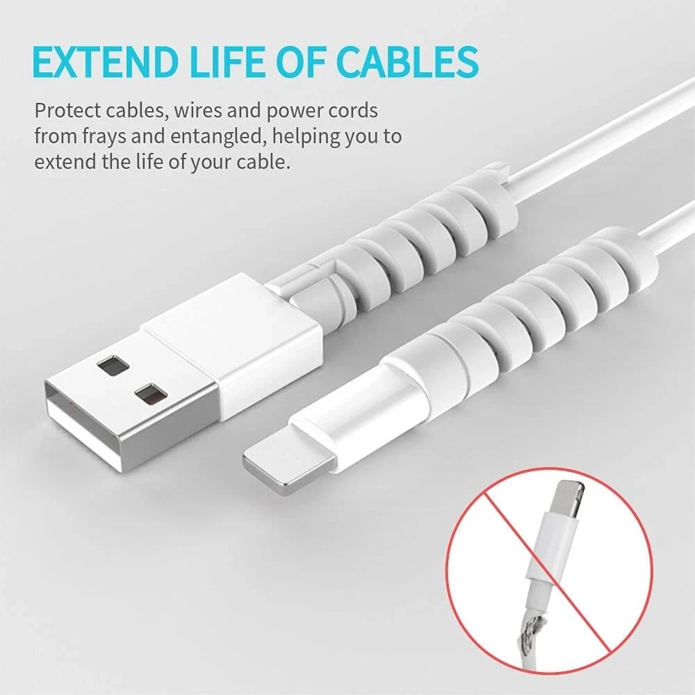 6/20pcs Cable Protector Silico - огляд і ціна Phone Accessories Charger