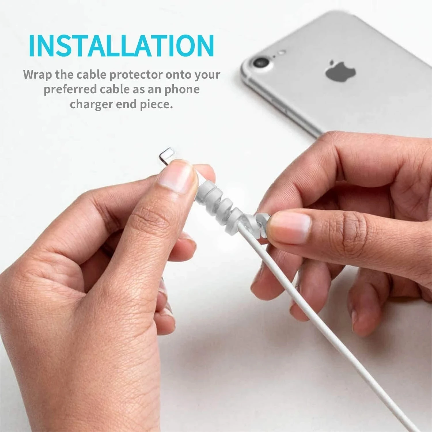 6/20pcs Cable Protector Silico - огляд і ціна Phone Accessories Charger