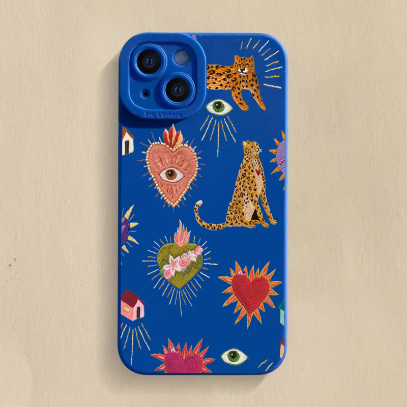 Floral Leopard Eyes Phone Case - огляд і ціна Phone Accessories Samsung