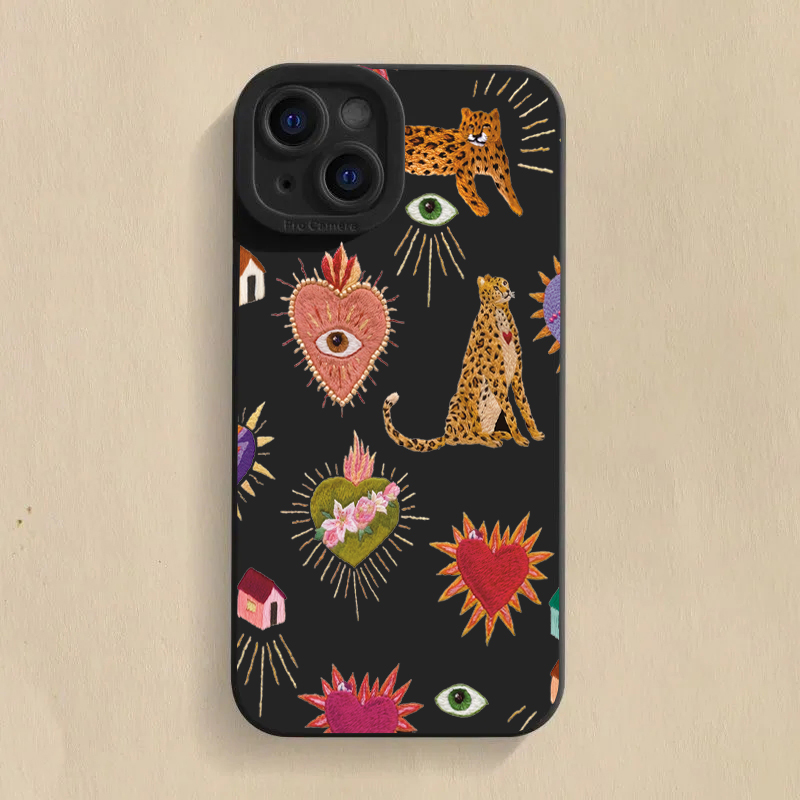 Floral Leopard Eyes Phone Case - огляд і ціна Phone Accessories Samsung