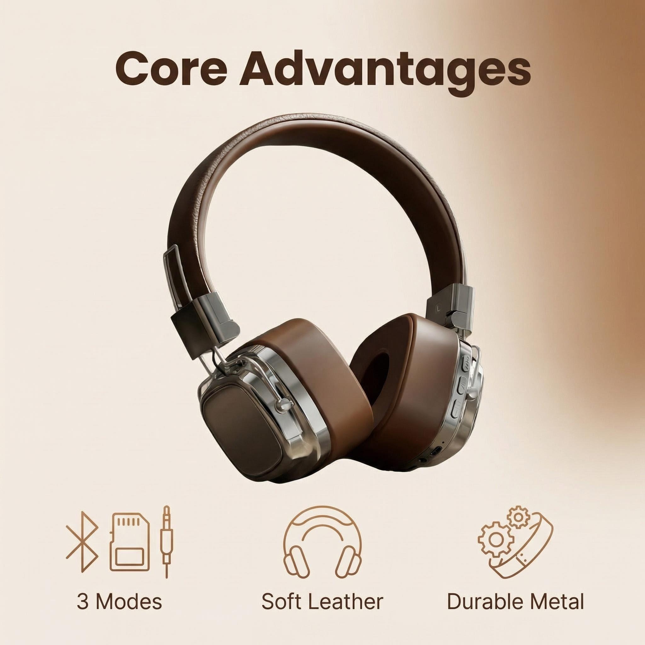 Retro Leather Over-ear Headpho - огляд і ціна Retro Handset Phone