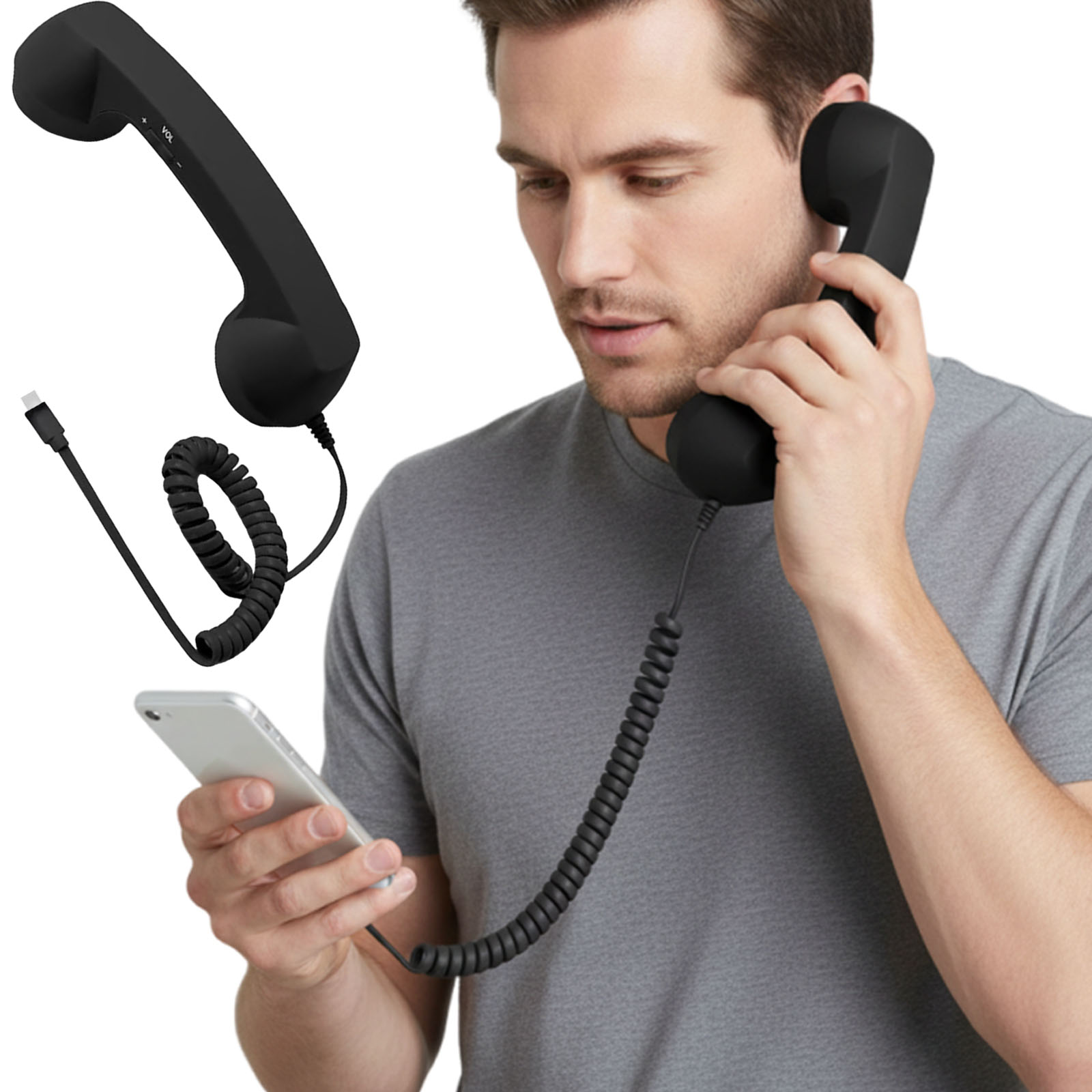 Retro Phone Handset Type-C Cre - огляд і ціна Retro Handset Phone