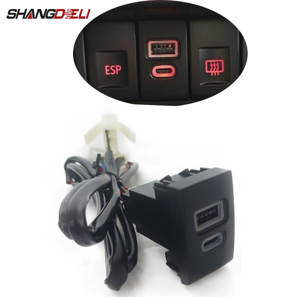 1PC Car Charger Socket QC3.0 D - огляд і ціна Phone Accessories Charger