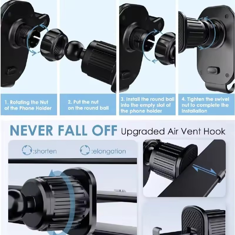 Universal Car Hook Base Phone  - огляд і ціна Phone Accessory