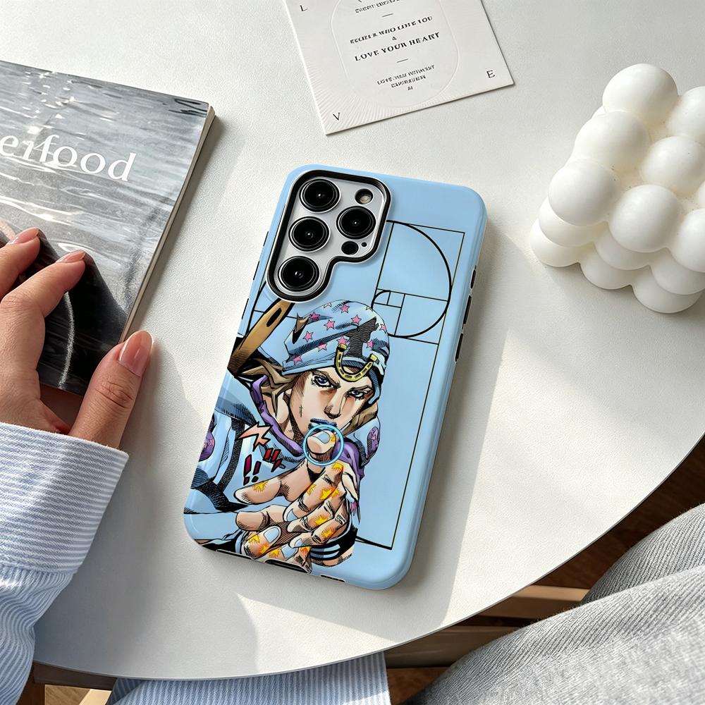 Hot cool Anime J-JOJO Steel Ba - огляд і ціна Phone Accessories Samsung