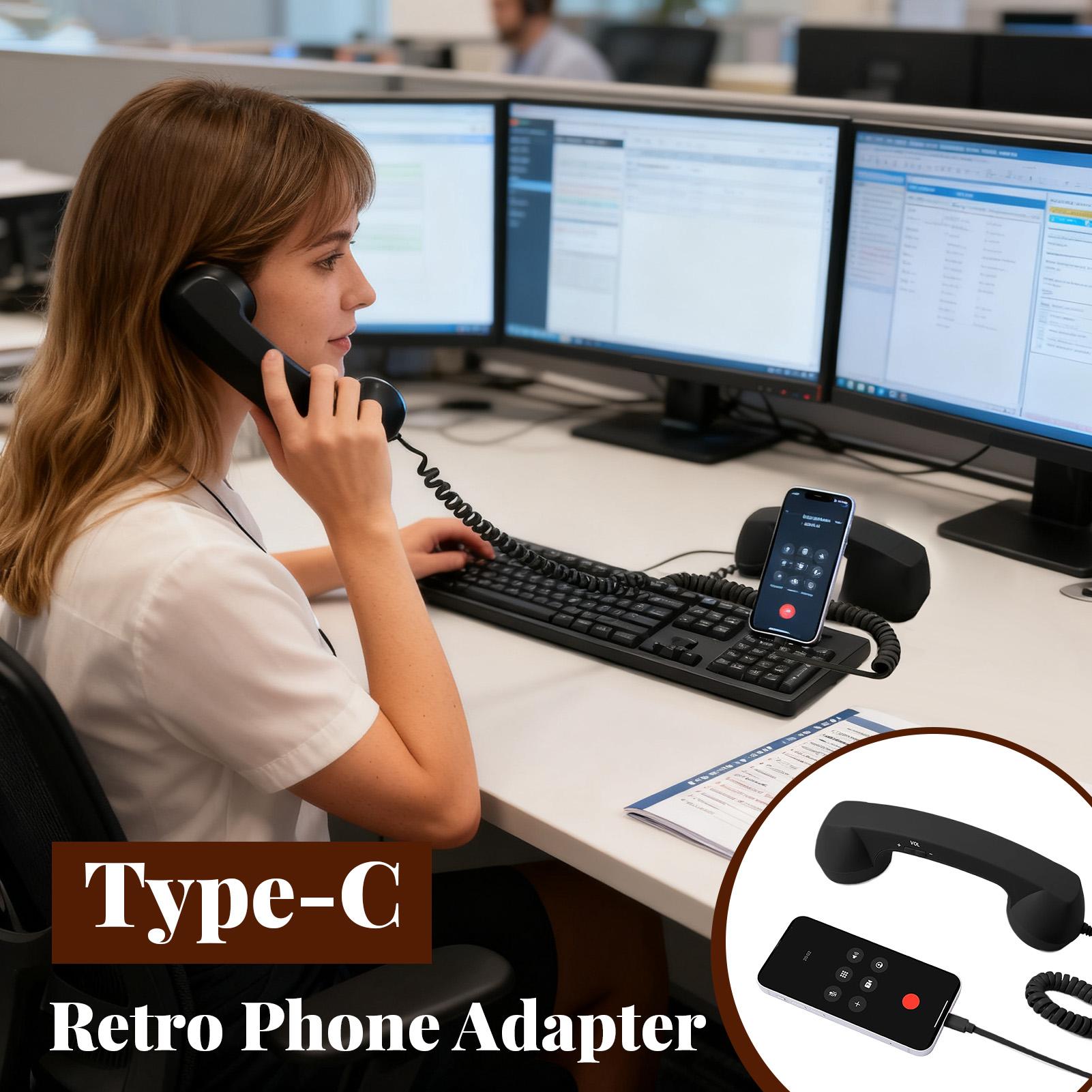 Type-C Retro Phone Adapter Lan - огляд і ціна Retro Handset Phone