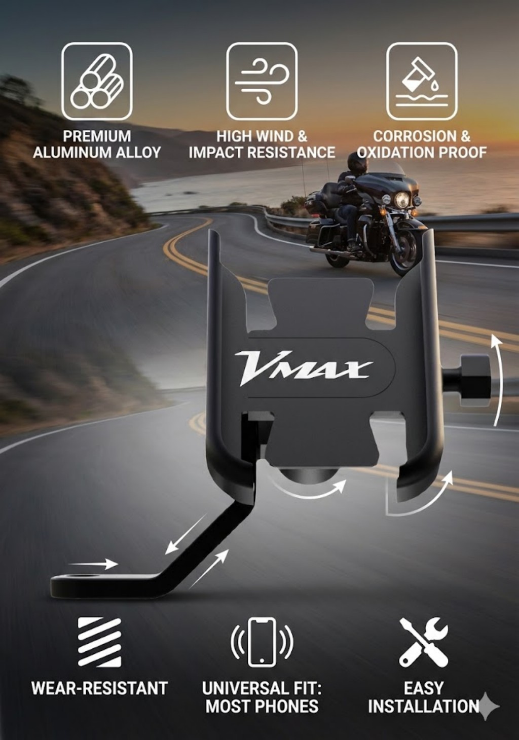 Motorcycle Phone Holder Access - огляд і ціна Quality Phone Accessories