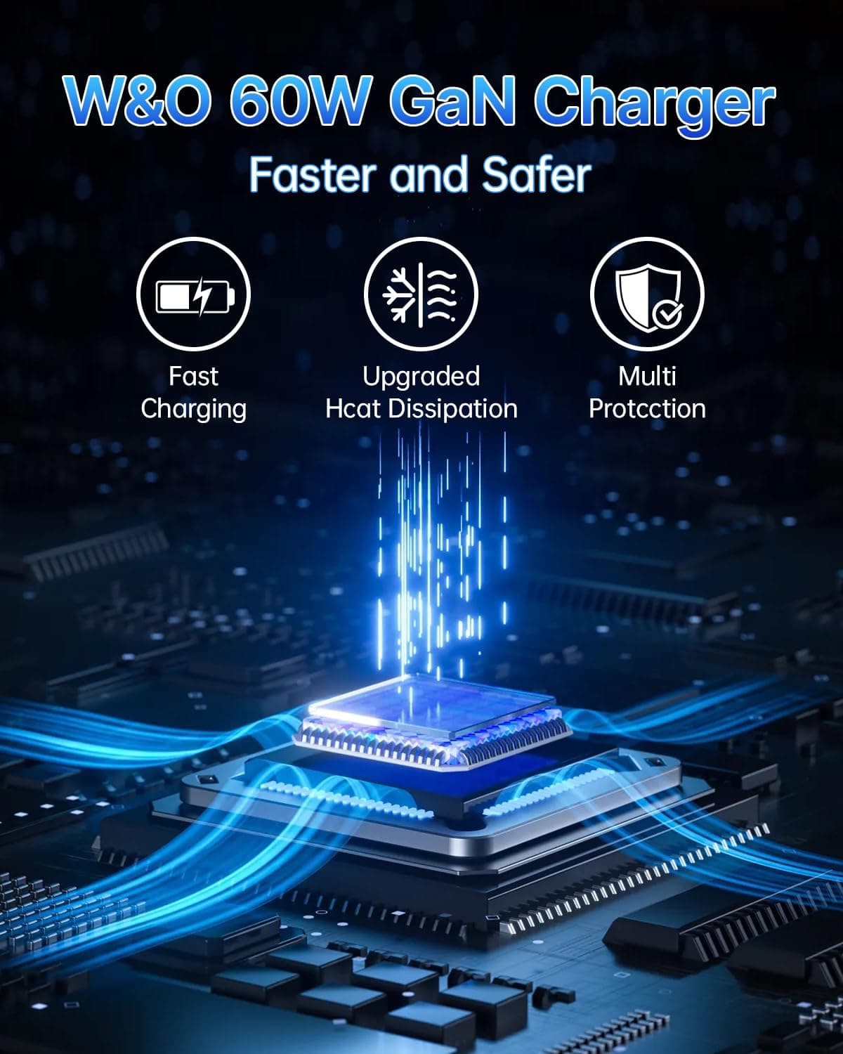 W & O 60W GAN Fast Charger for - огляд і ціна Phone Accessories Wholesale