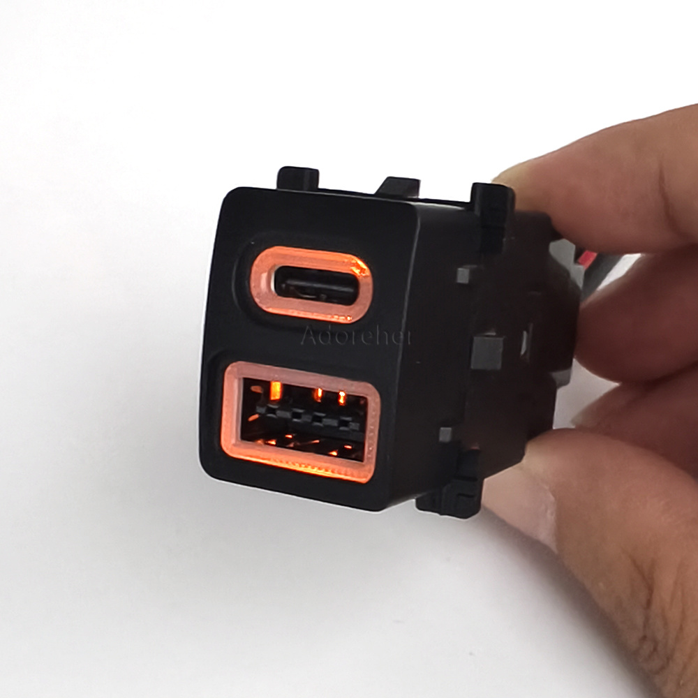 Modified Car USB QC3.0 Type-C  - огляд і ціна Phone Accessories Charger