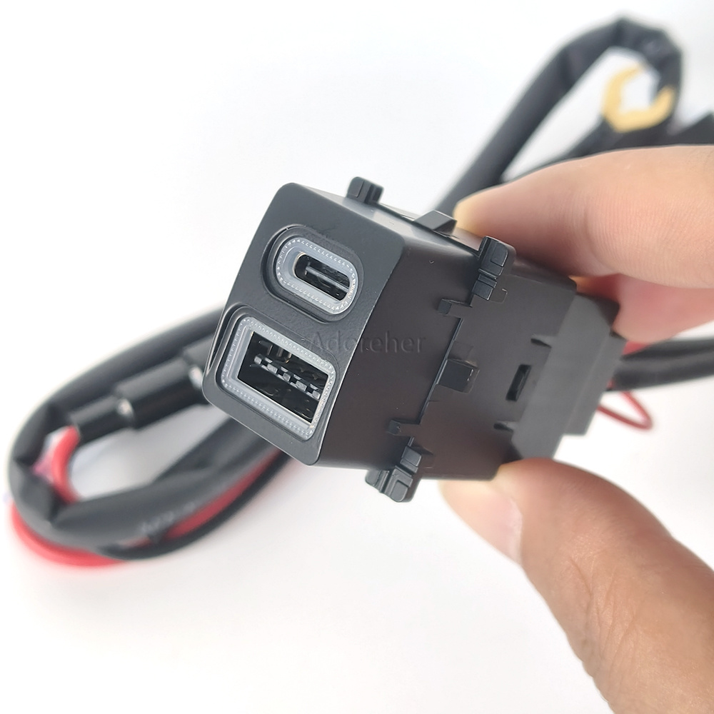 Modified Car USB QC3.0 Type-C  - огляд і ціна Phone Accessories Charger